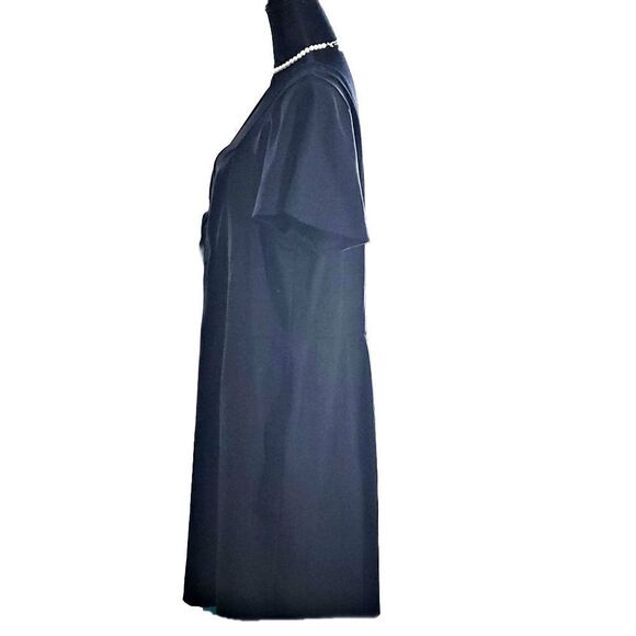 Lane Bryant Black Deep V-neck Tie Front Dress Size 24 - Picture 6 of 6